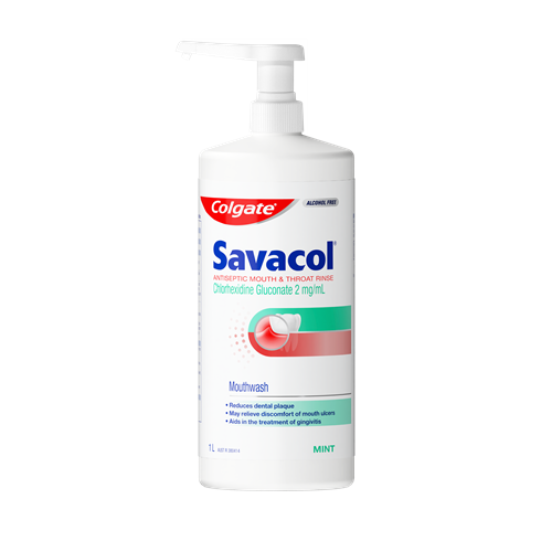 Colgate Savacol Mouthwash 1L Bottle 2024 Front